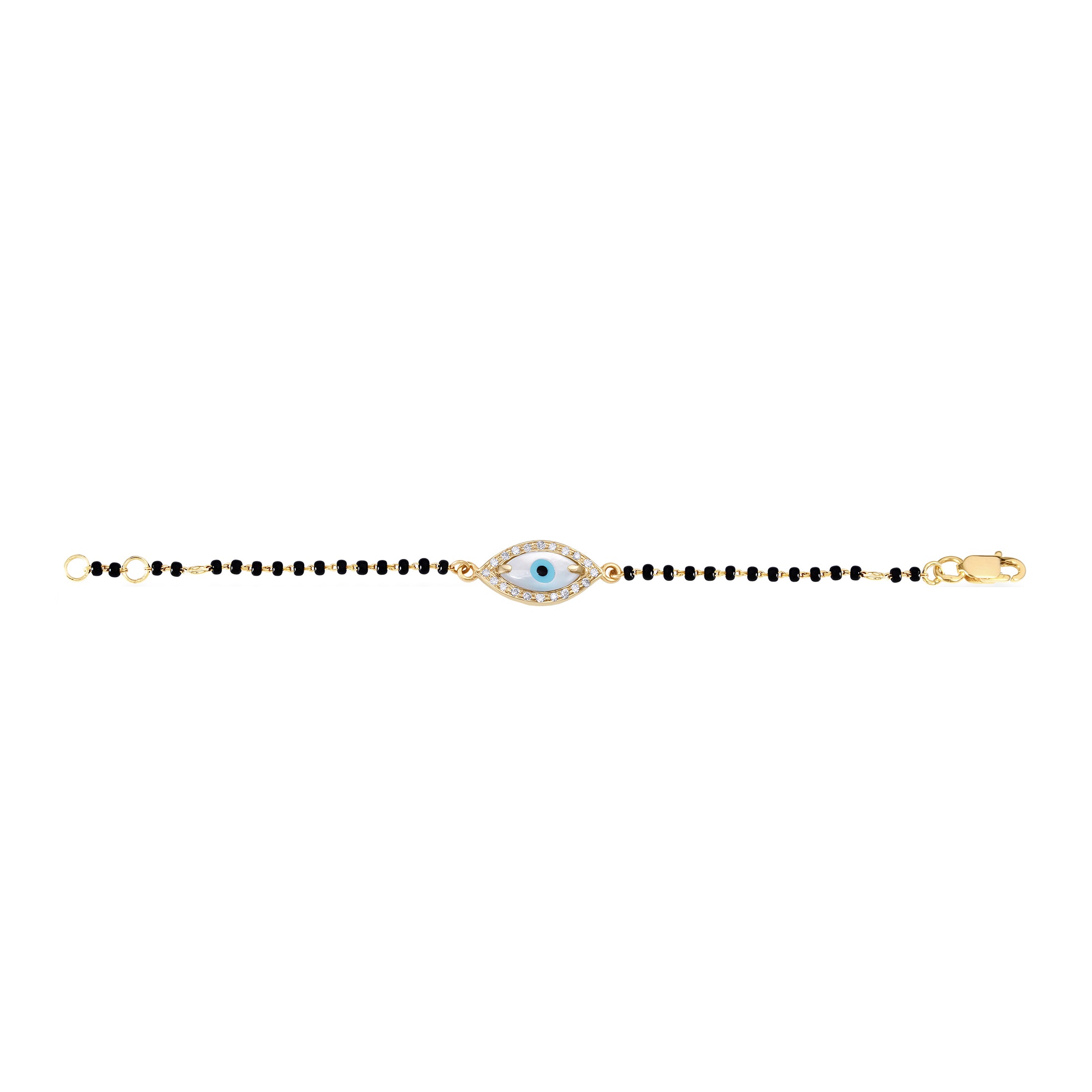 Baby Classic Marquise Evil Eye Diamond Nazar Bracelet
