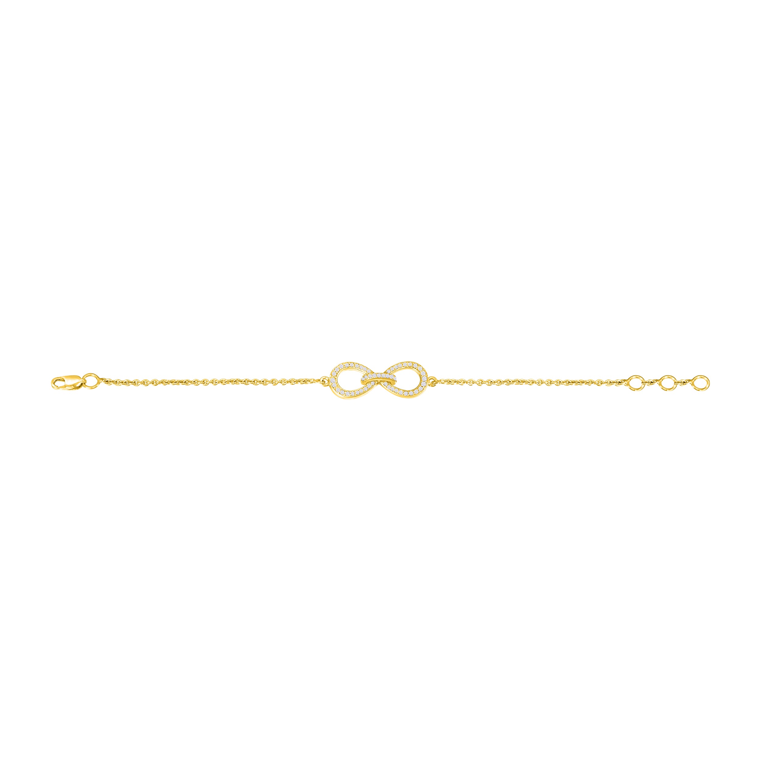 Infinity Diamond Chain Bracelet