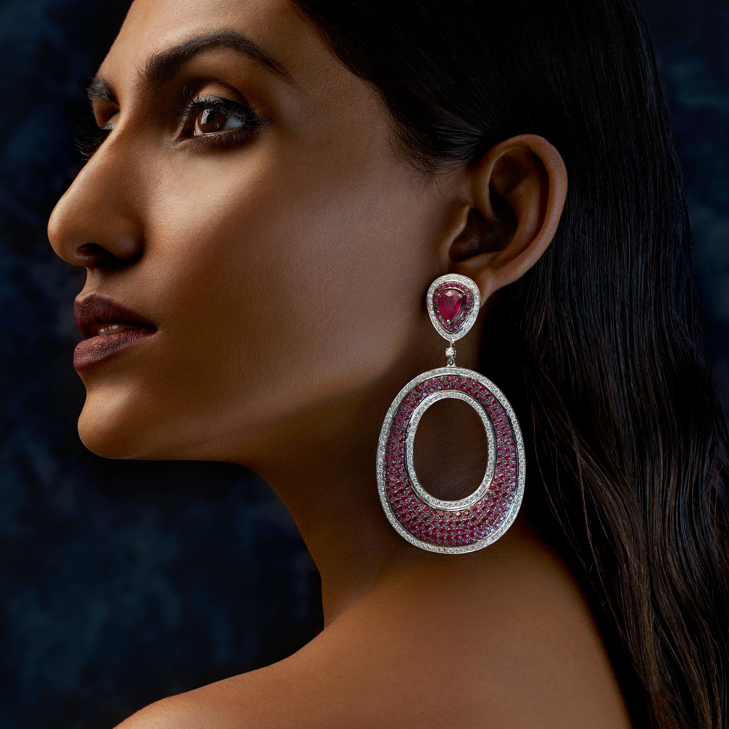 Ruby statement clearance earrings