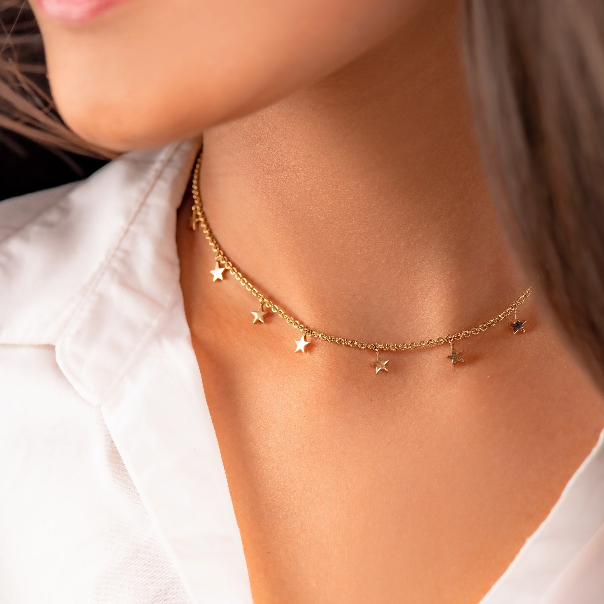 Gold deals star choker