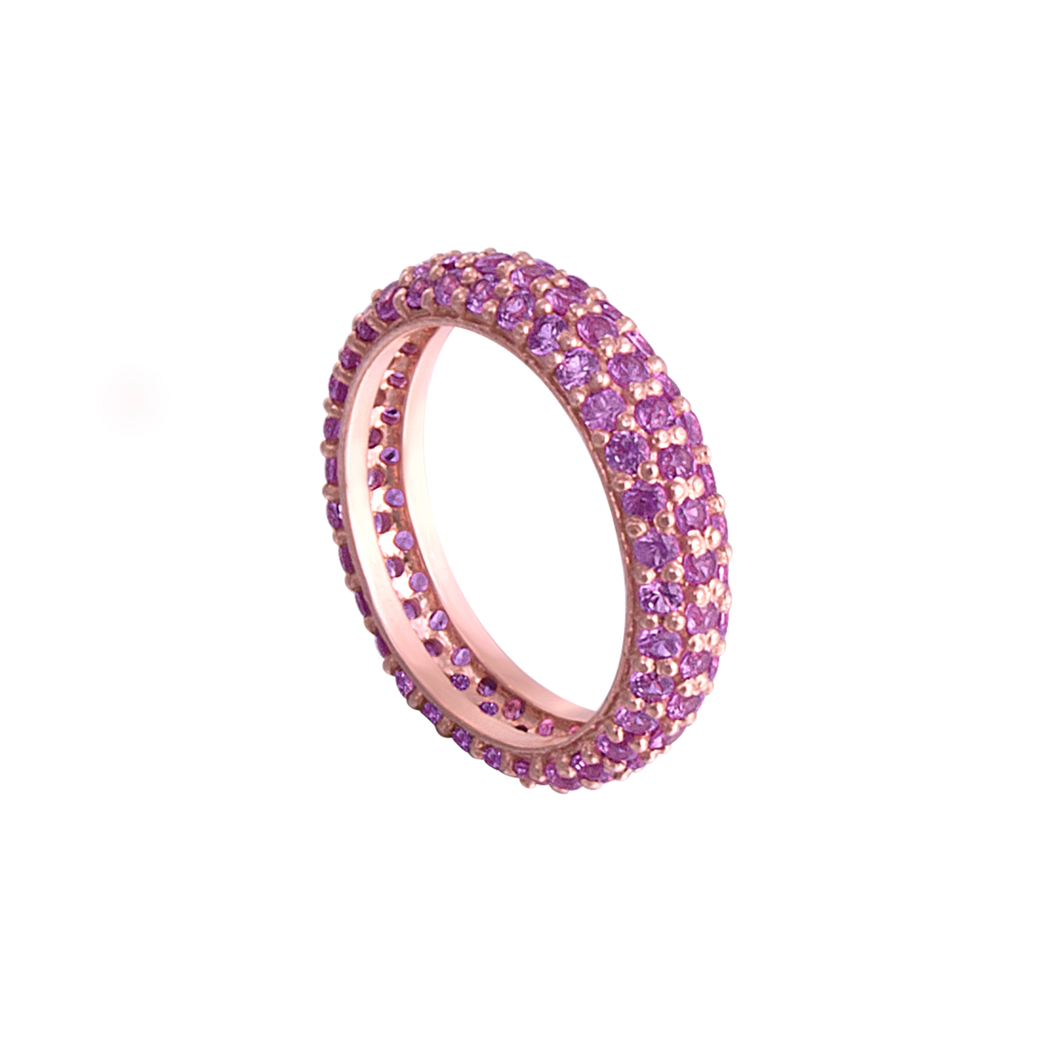 Pink Sapphire Stackable Classic Ring