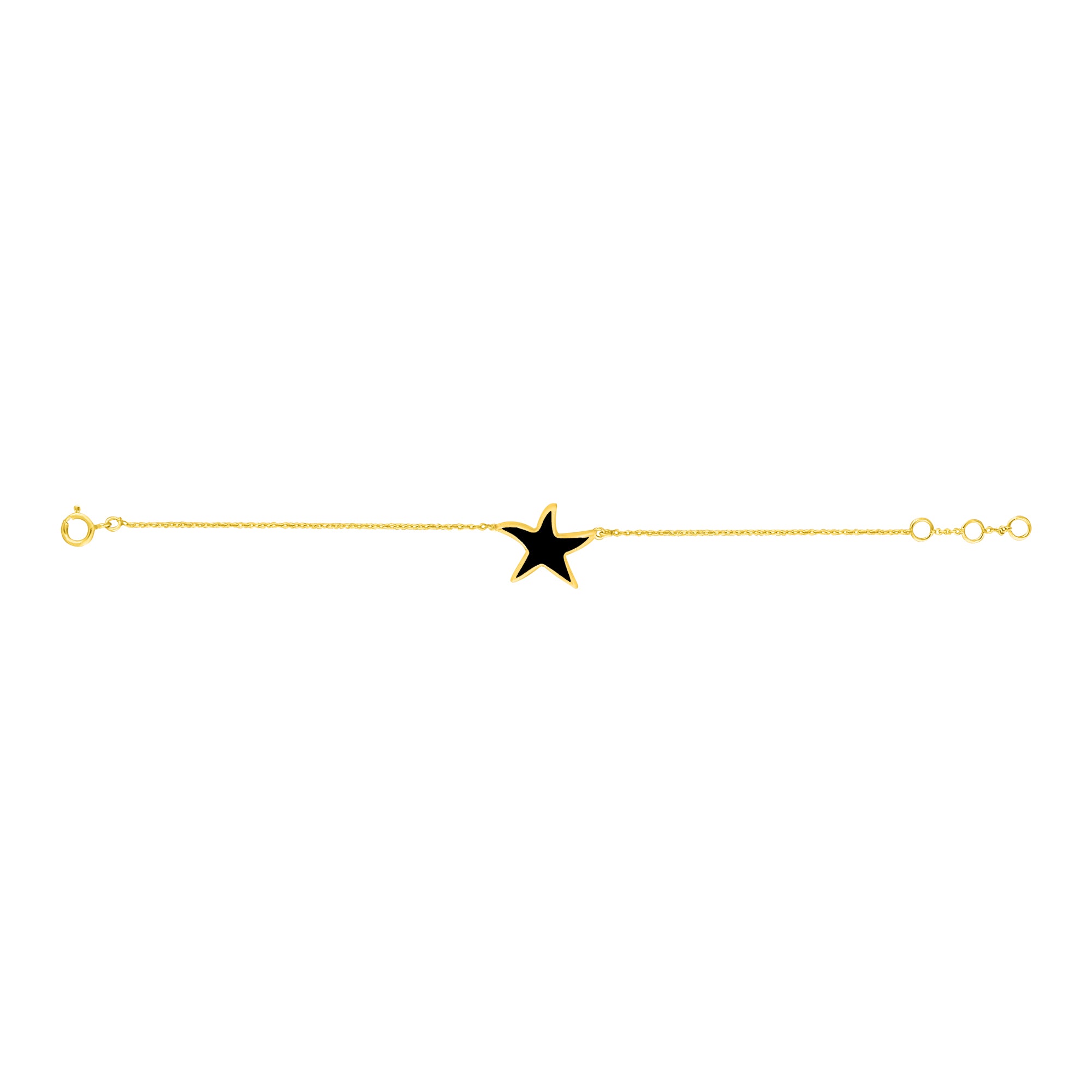 Baby Star Enamel Chain Bracelet