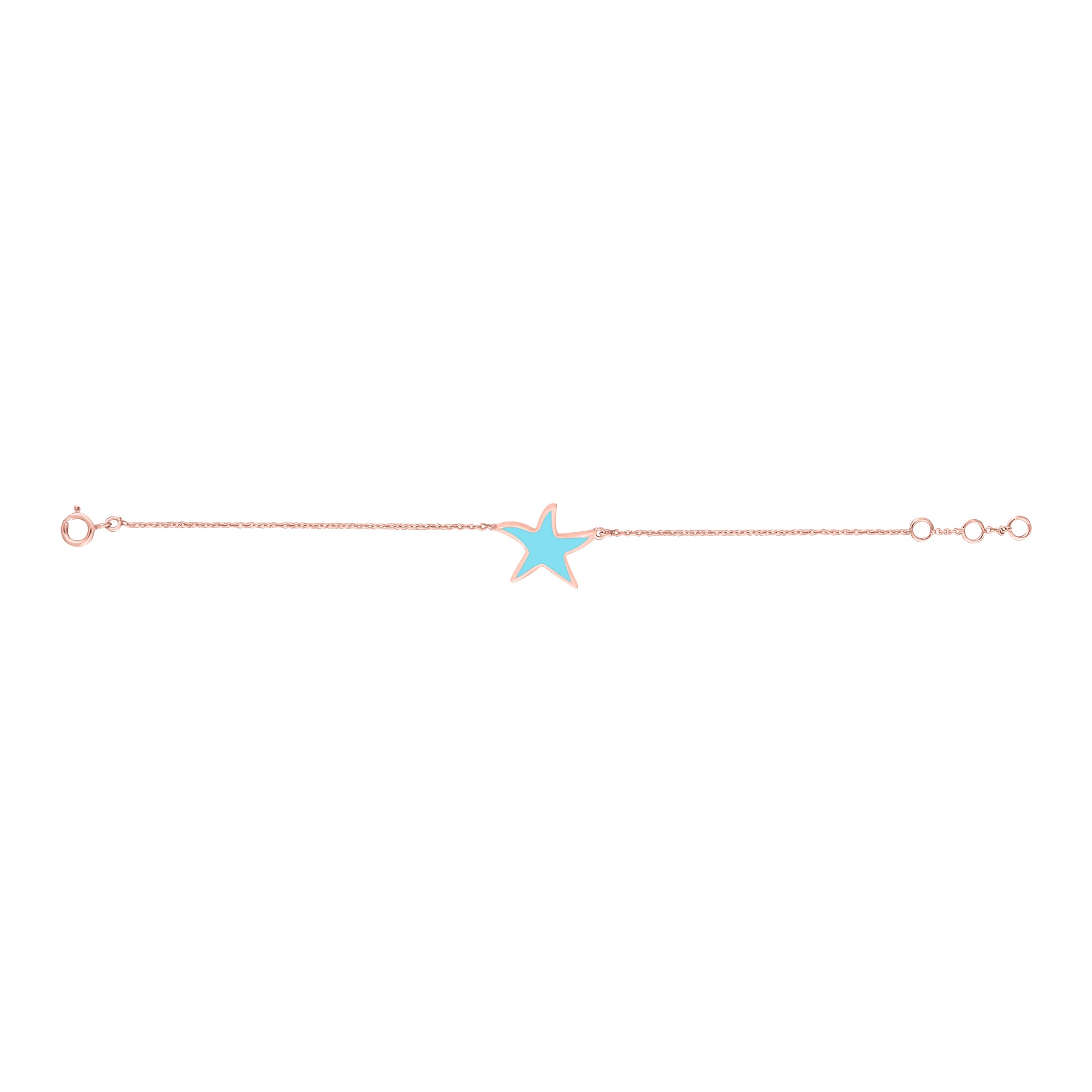 Baby Star Enamel Chain Bracelet