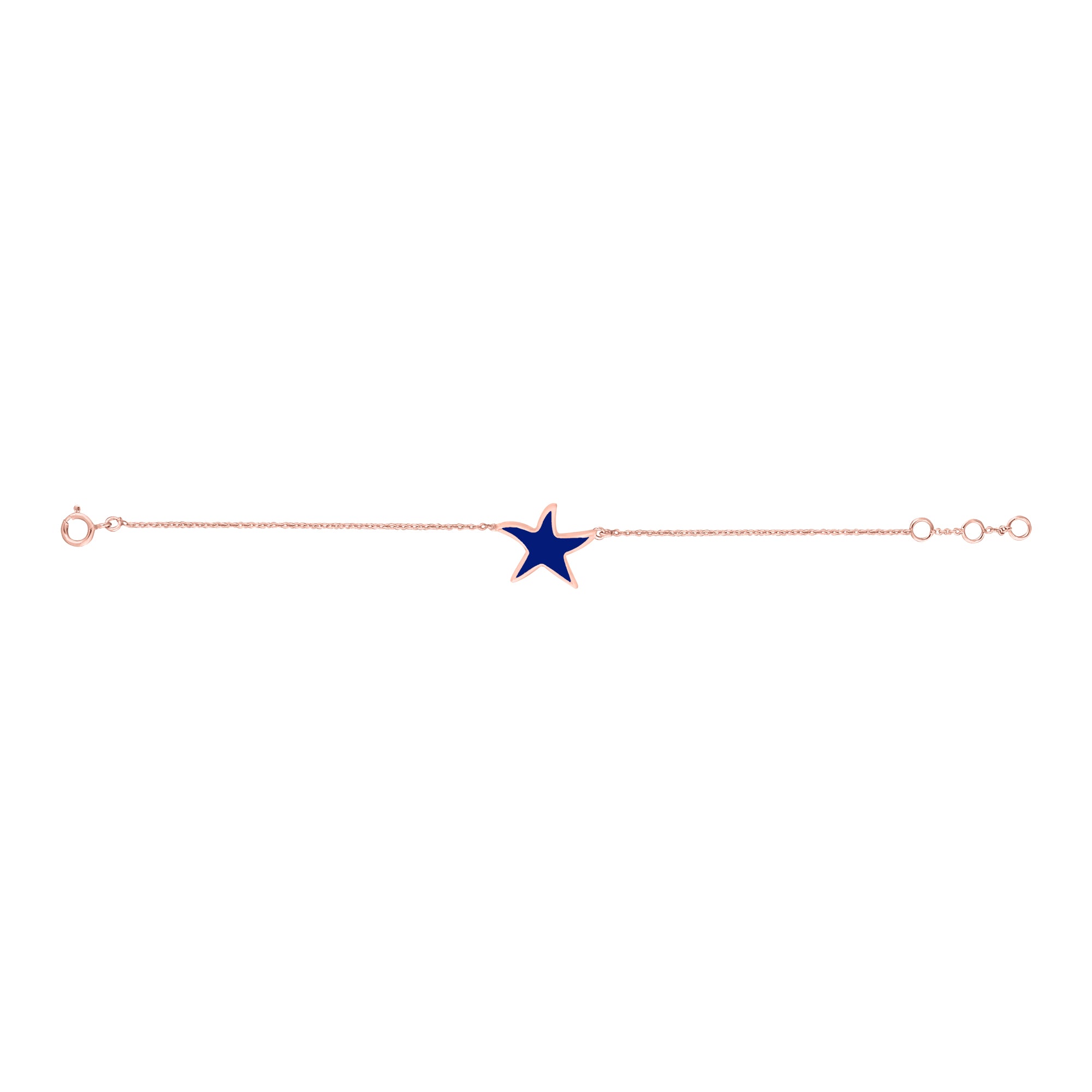 Baby Star Enamel Chain Bracelet