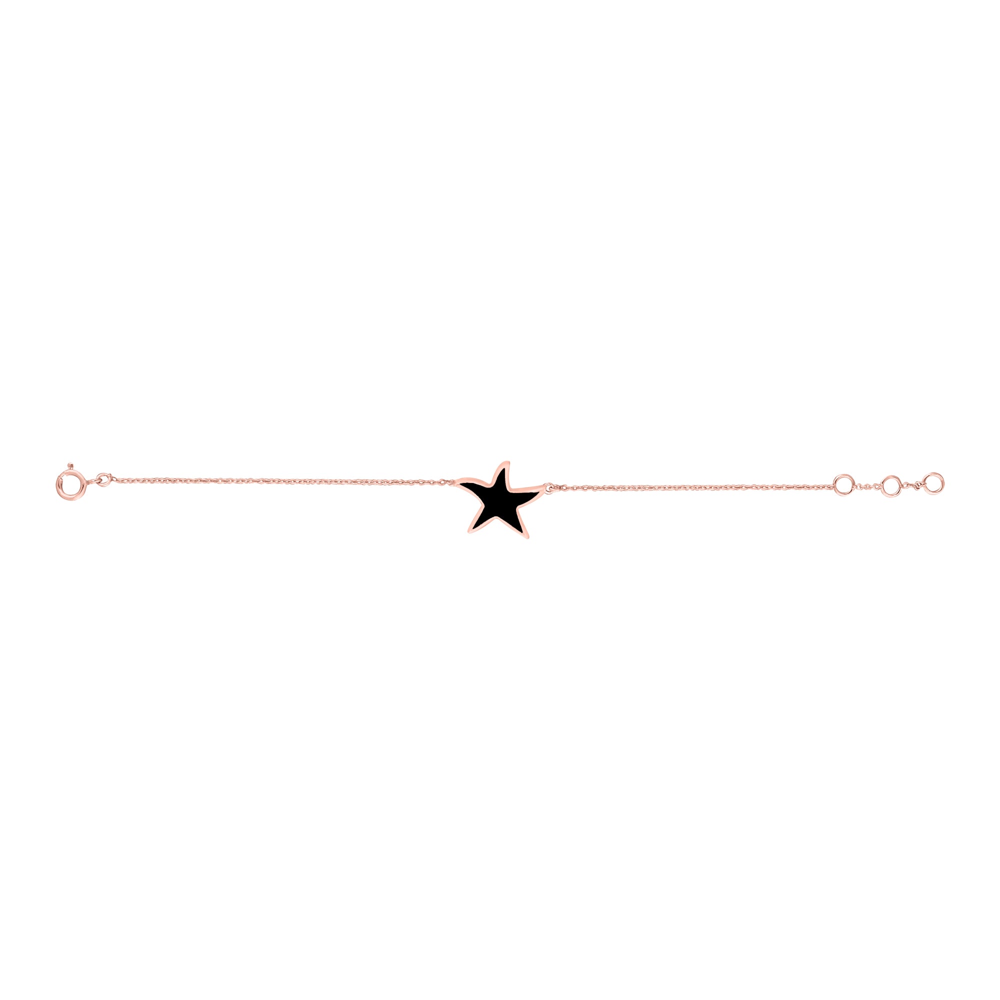Baby Star Enamel Chain Bracelet