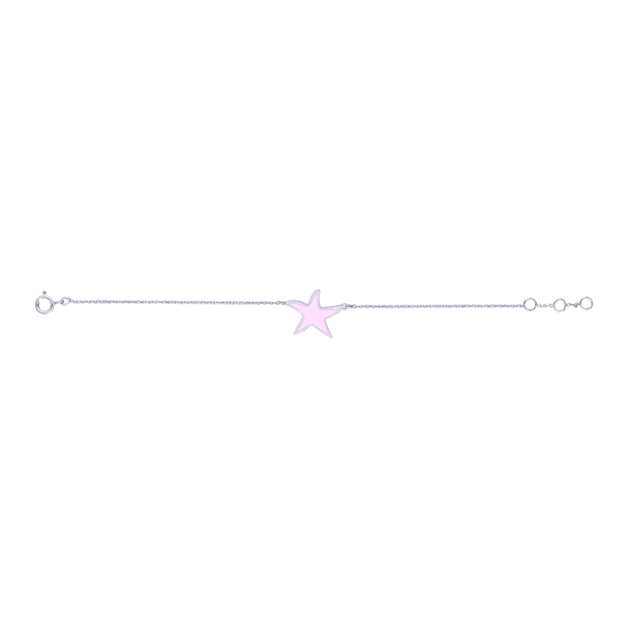 Baby Star Enamel Chain Bracelet