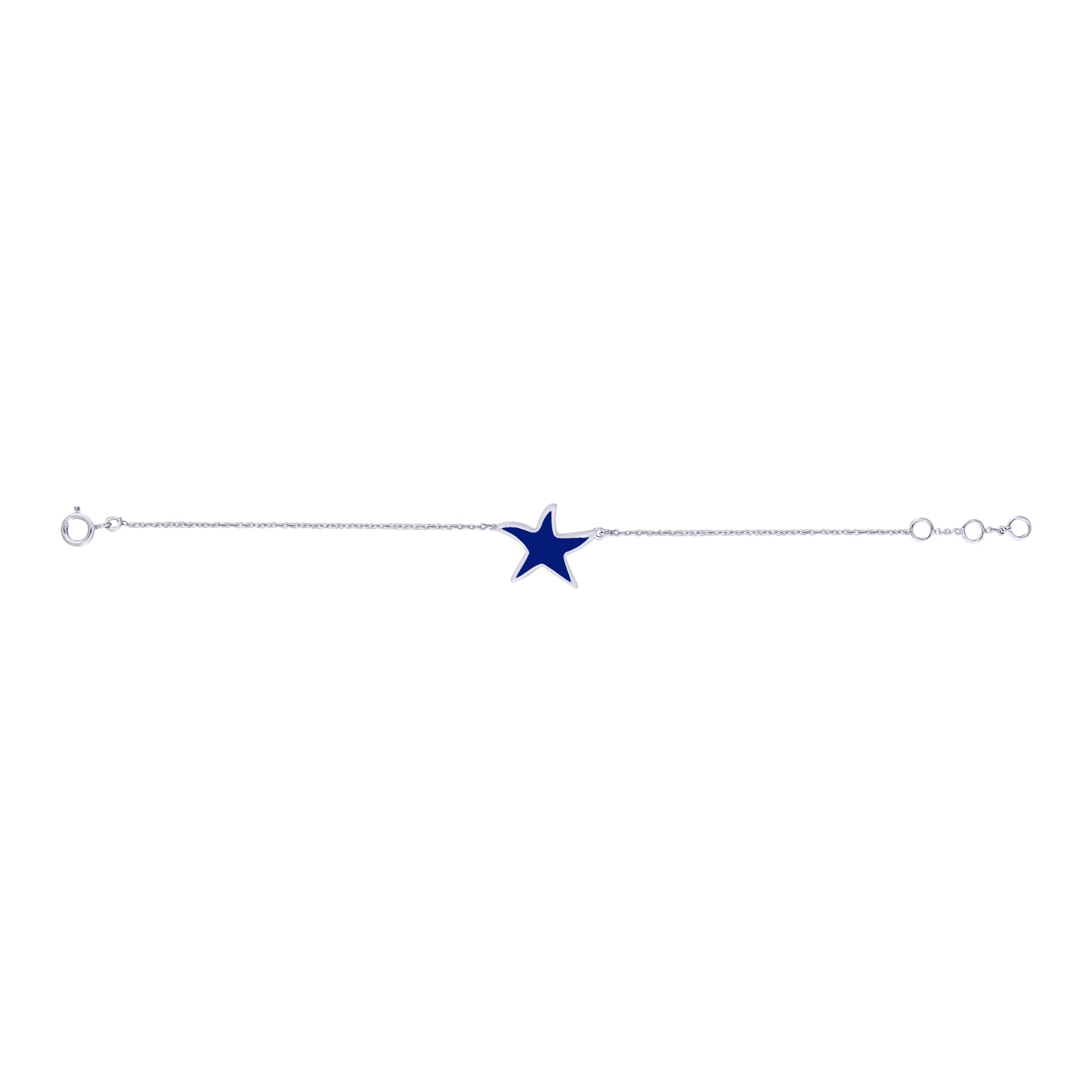 Baby Star Enamel Chain Bracelet