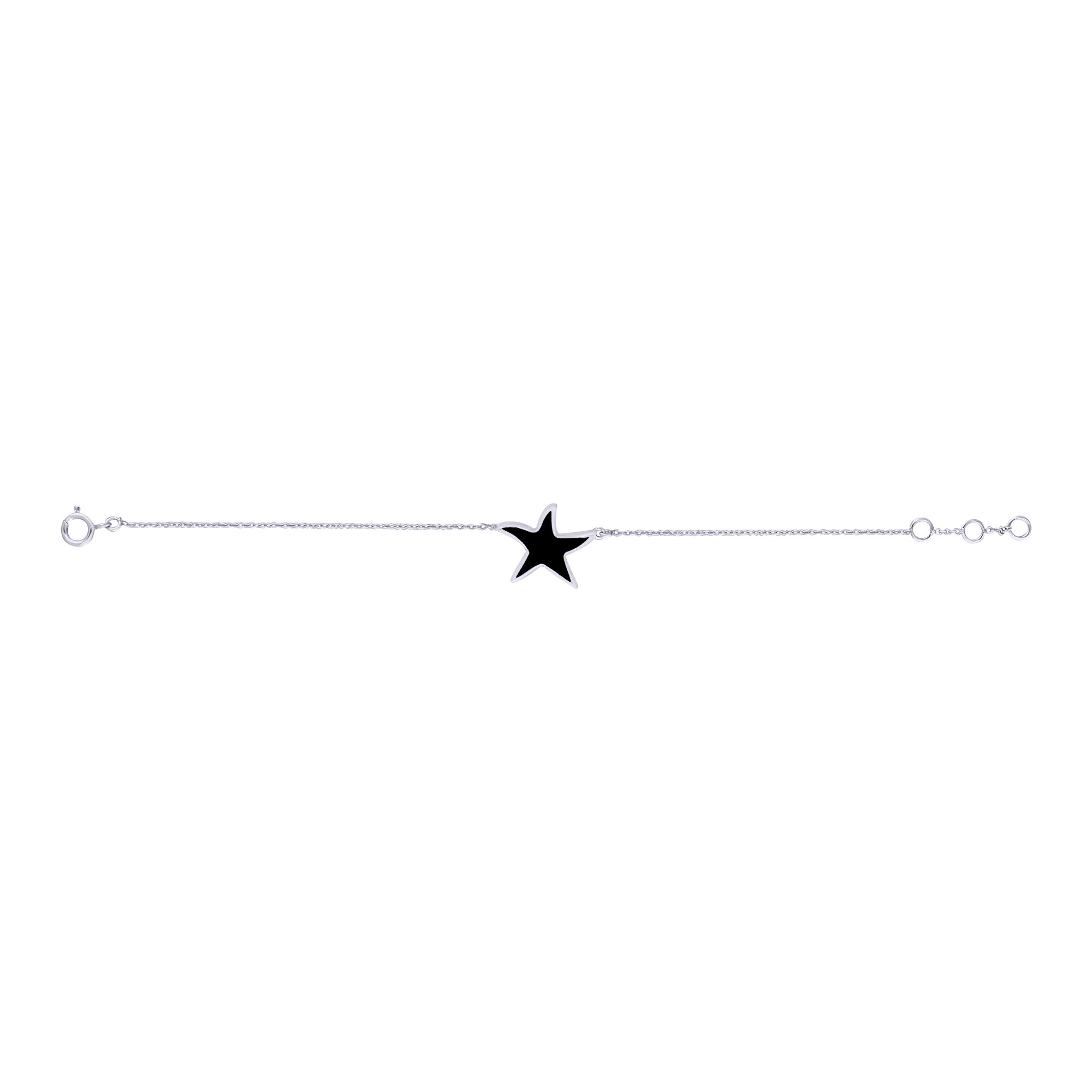 Baby Star Enamel Chain Bracelet