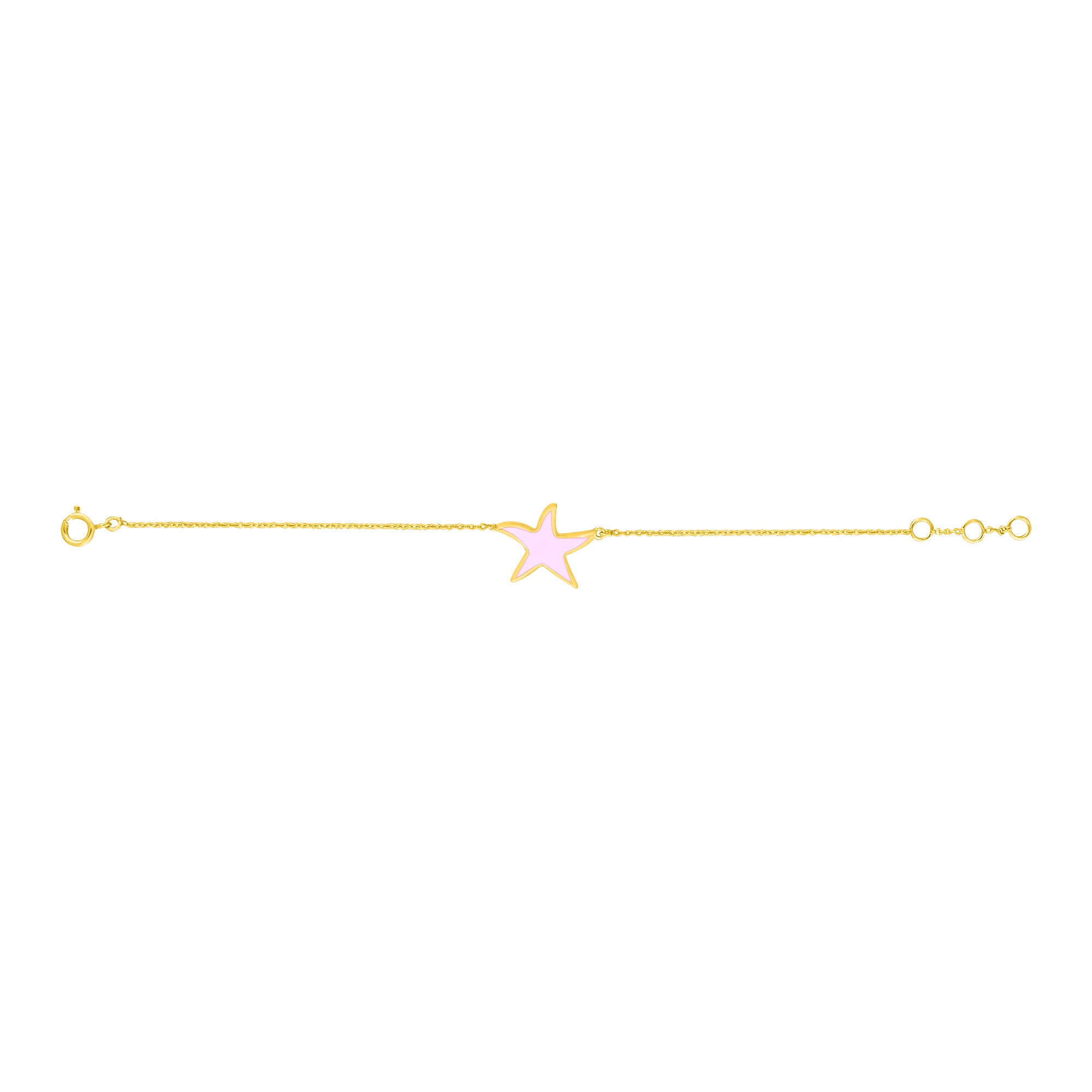 Baby Star Enamel Chain Bracelet