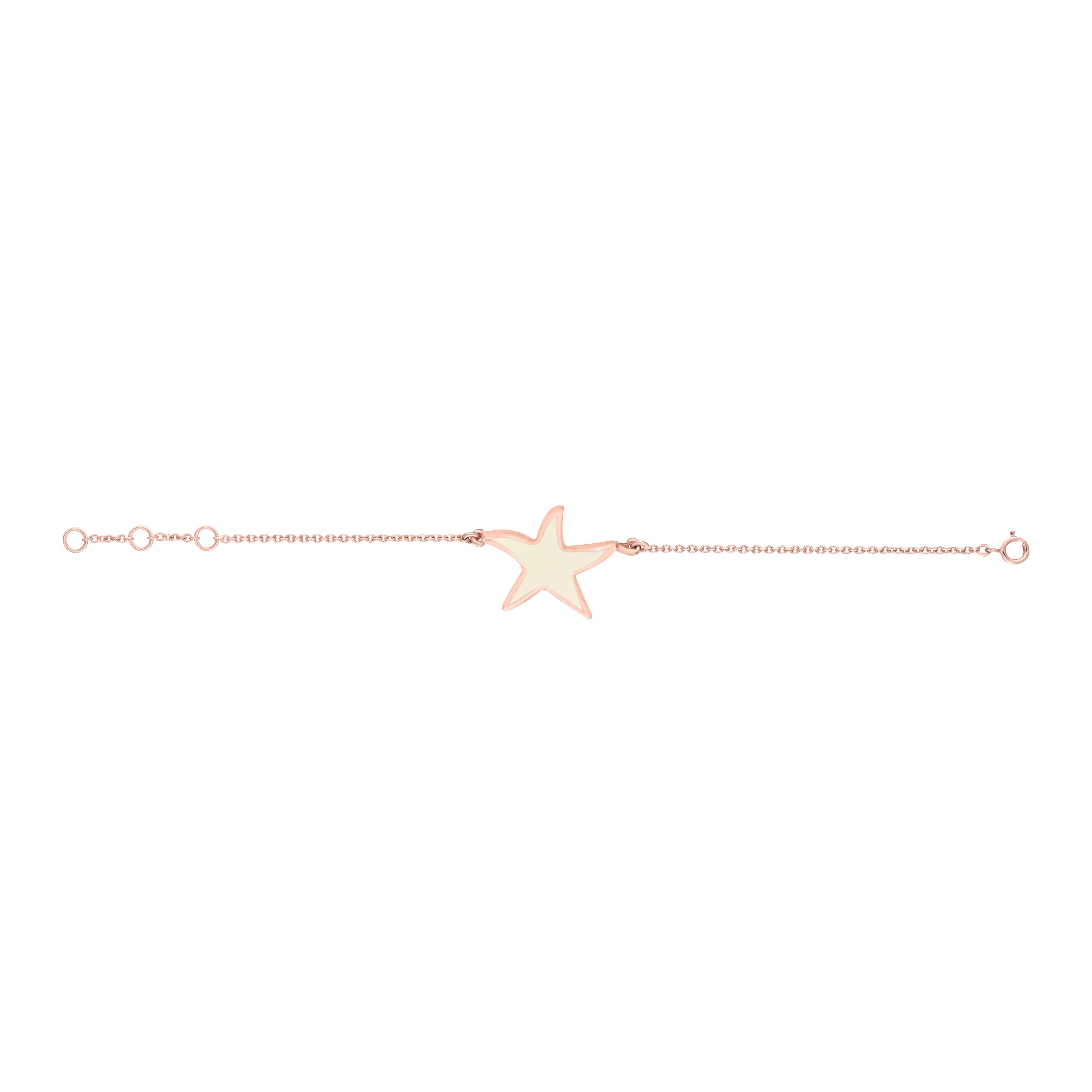 Baby Star Enamel Chain Bracelet