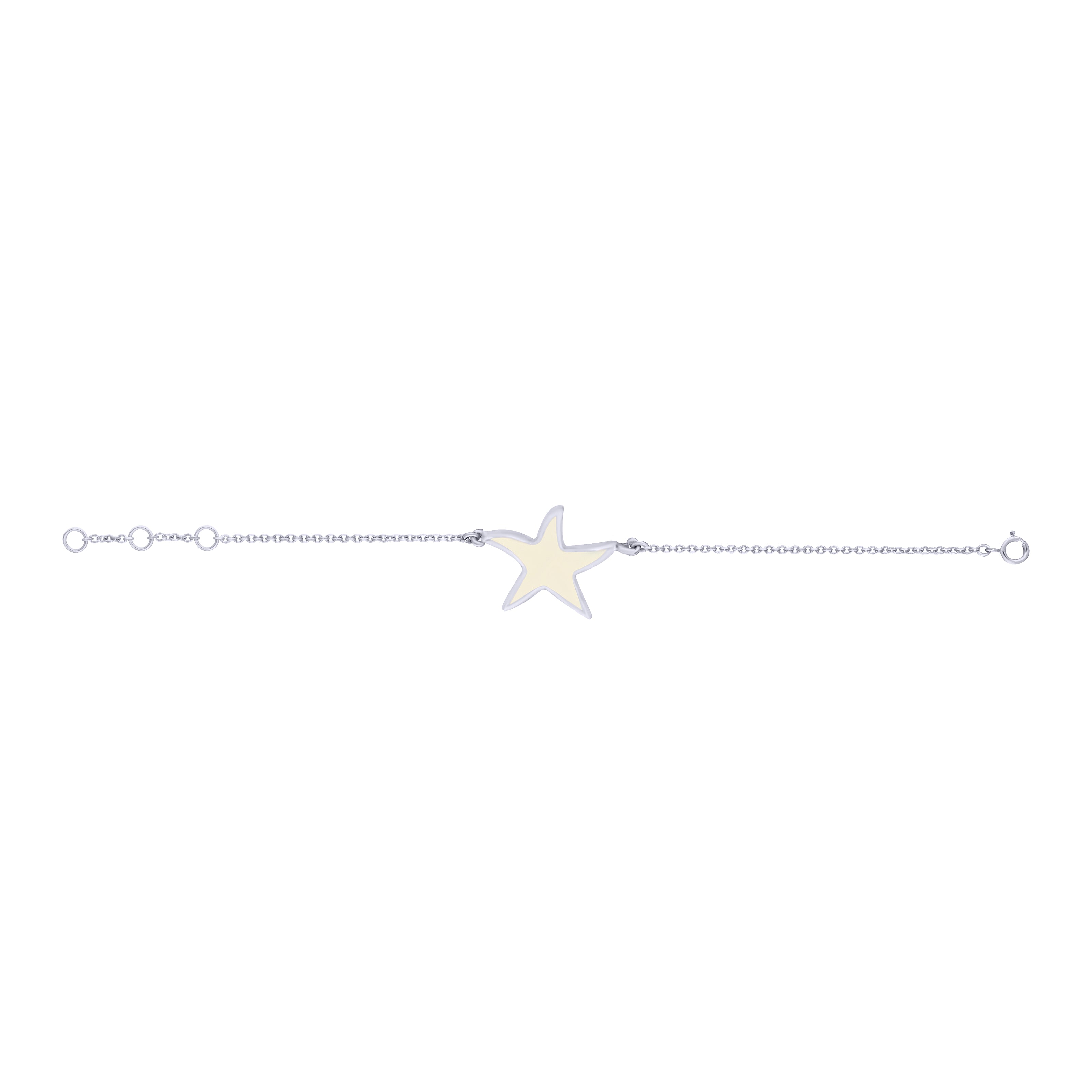 Baby Star Enamel Chain Bracelet