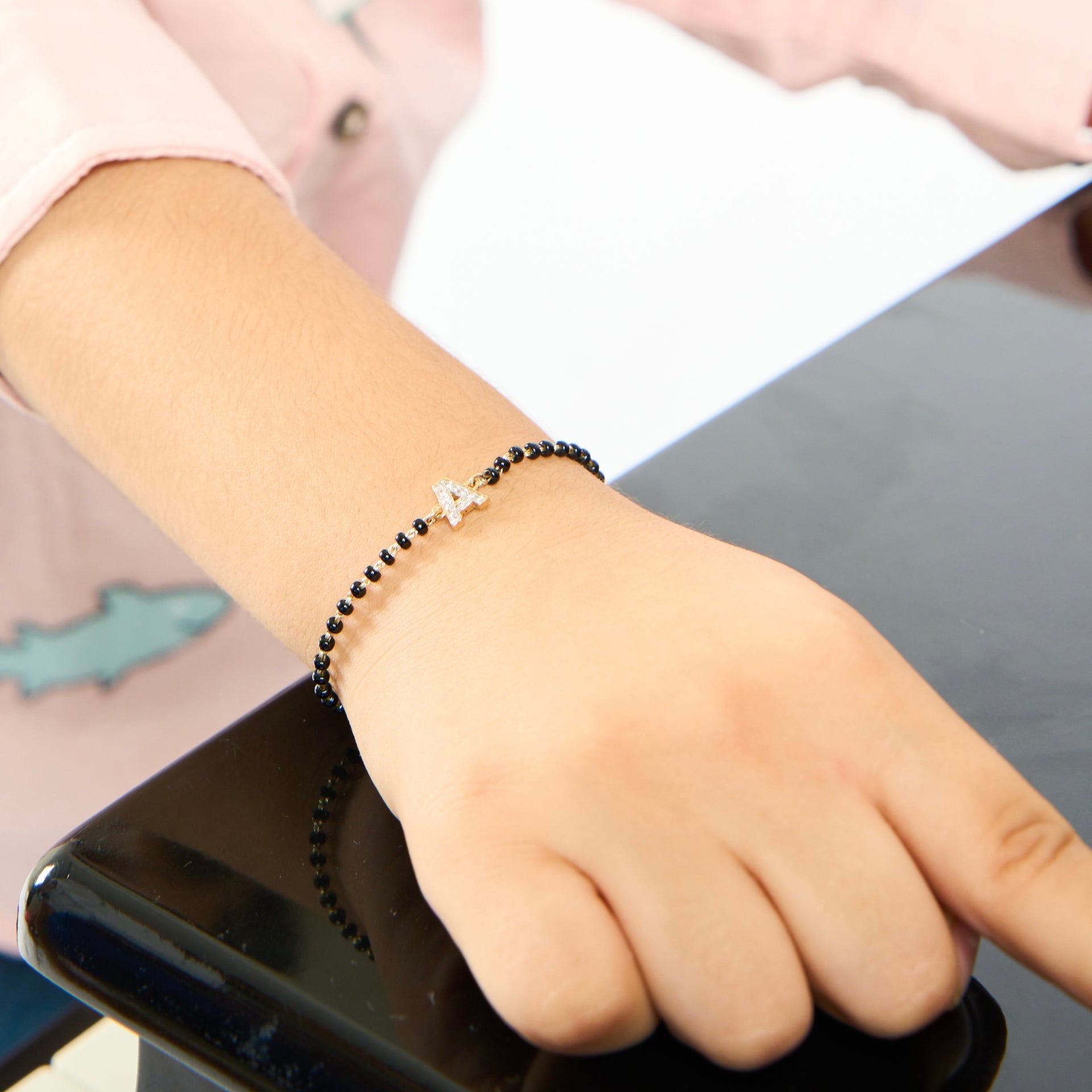 Baby Personalised Diamond Nazar Bracelet – KAJ Fine Jewellery