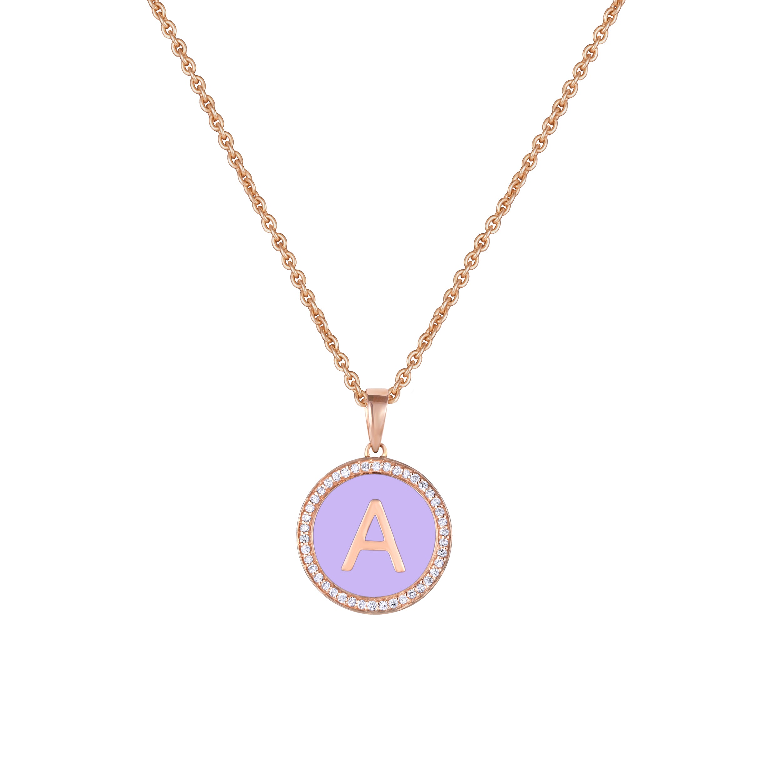 Louis Vuitton V Essential Sautoir Necklace (Pink Enamel)