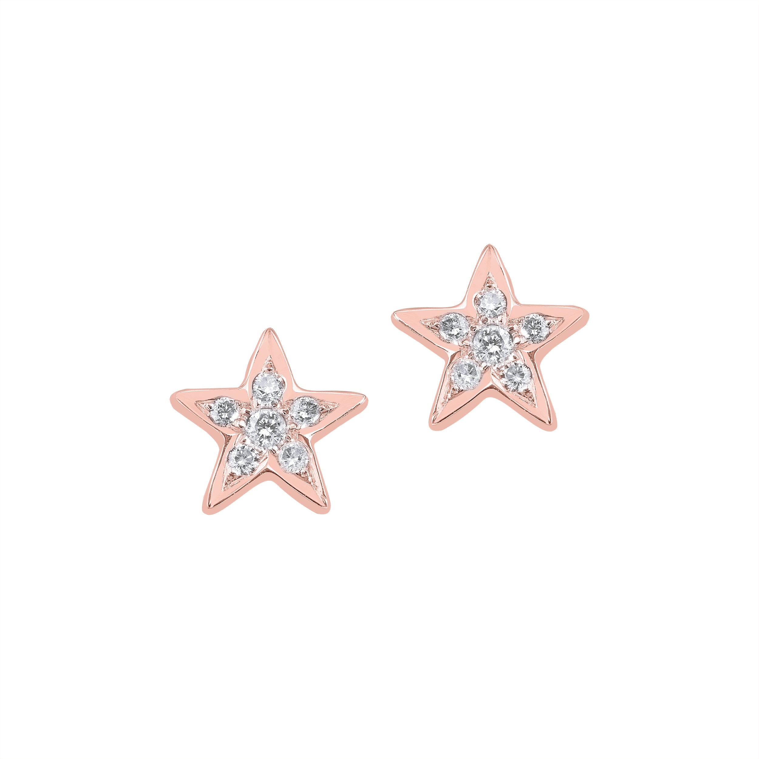 Small Star Diamond Studs