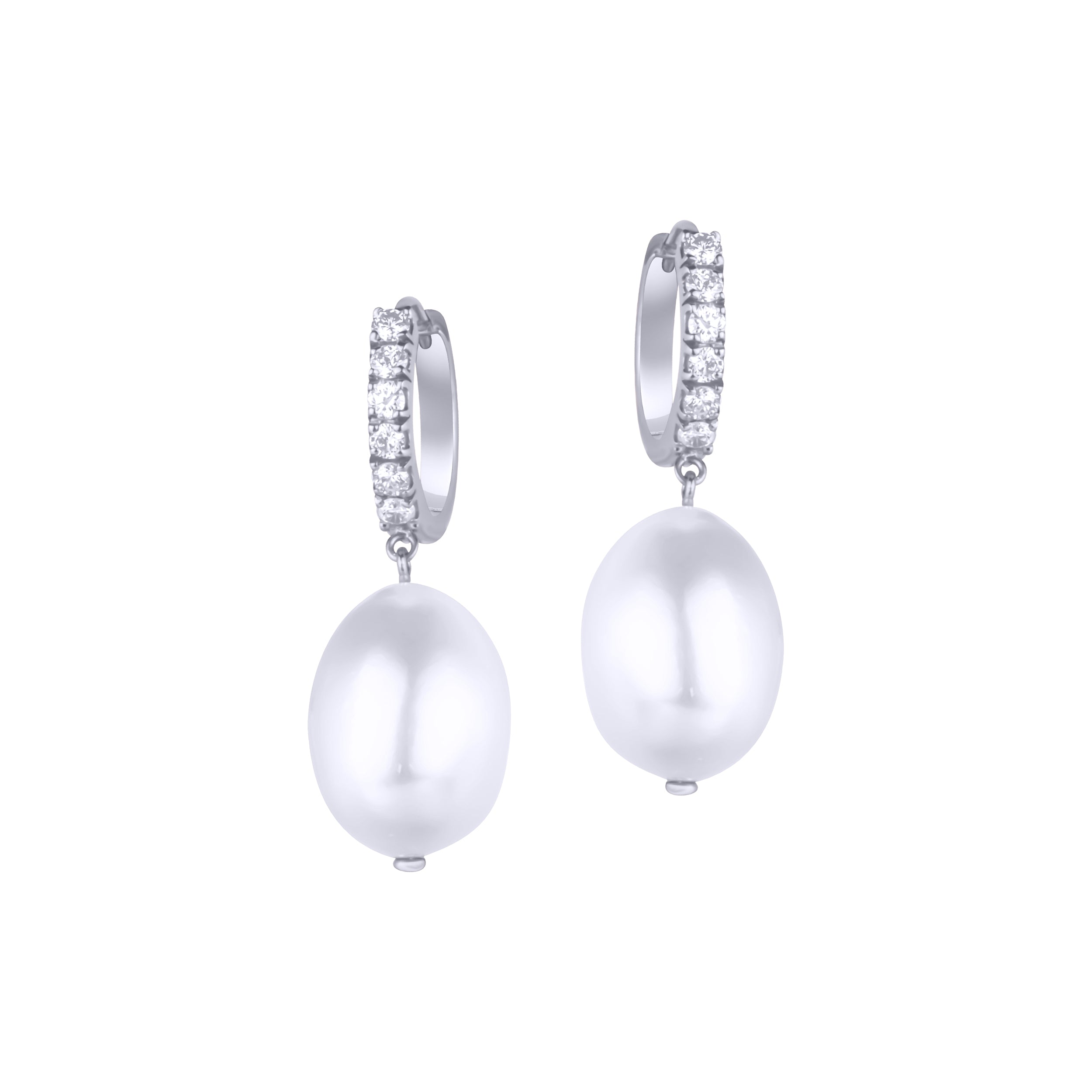 Amazon.com: jiamiaoi Pearl Earrings 925 Silver Hanging Pearl Earrings Hoop  Earrings with Pearls 18 K White Gold Plated 925 Sterling Silver Earrings  Pearl 8 mm - 10 mm Pearl Earrings, Silver: Clothing, Shoes & Jewelry