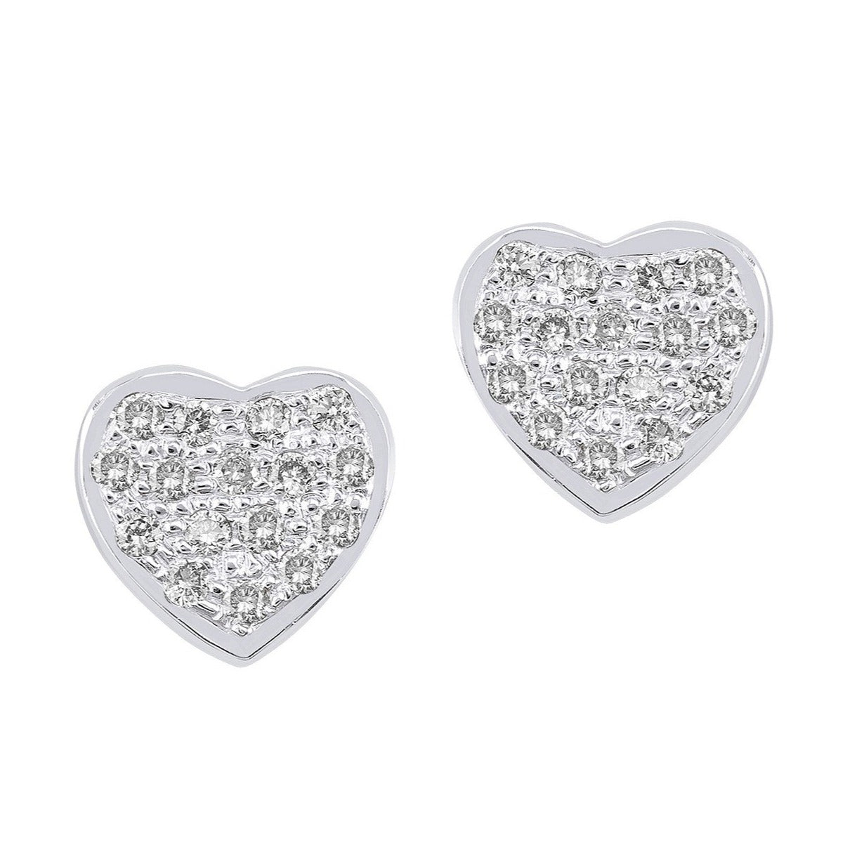 Heart Shaped Lab Diamond Hoop Earrings - Brilliant Earth