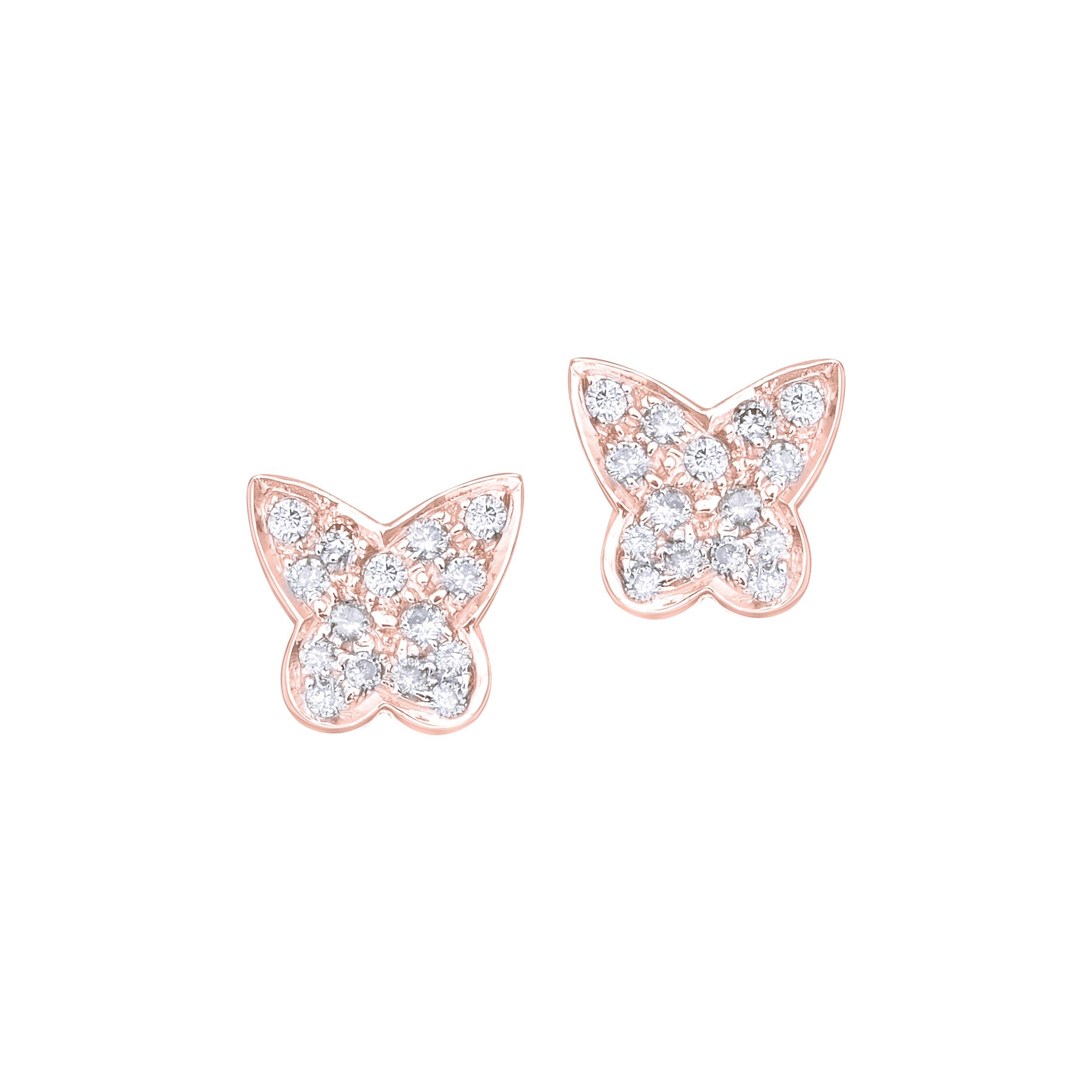 Big Butterfly Diamond Studs