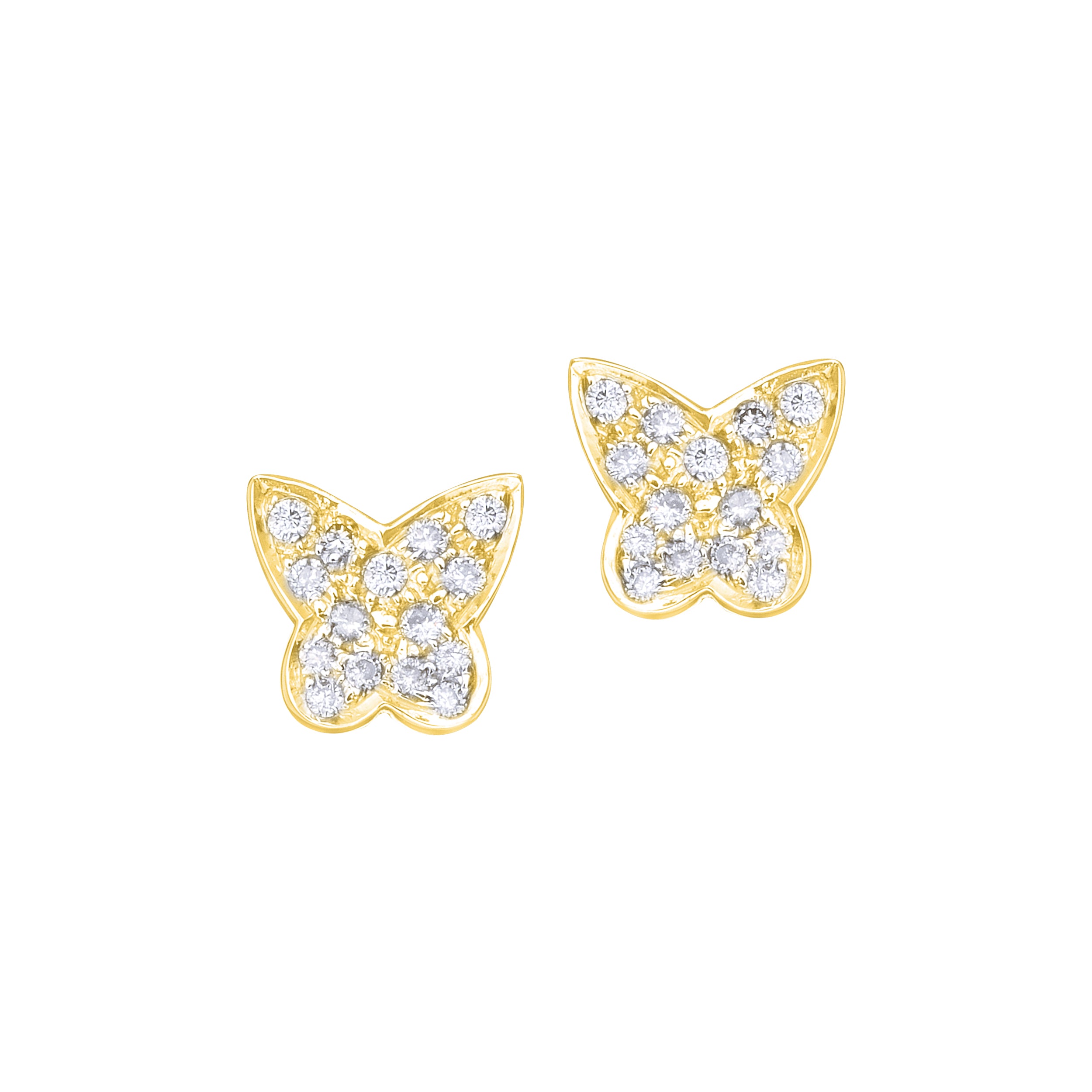 Small Butterfly Diamond Studs