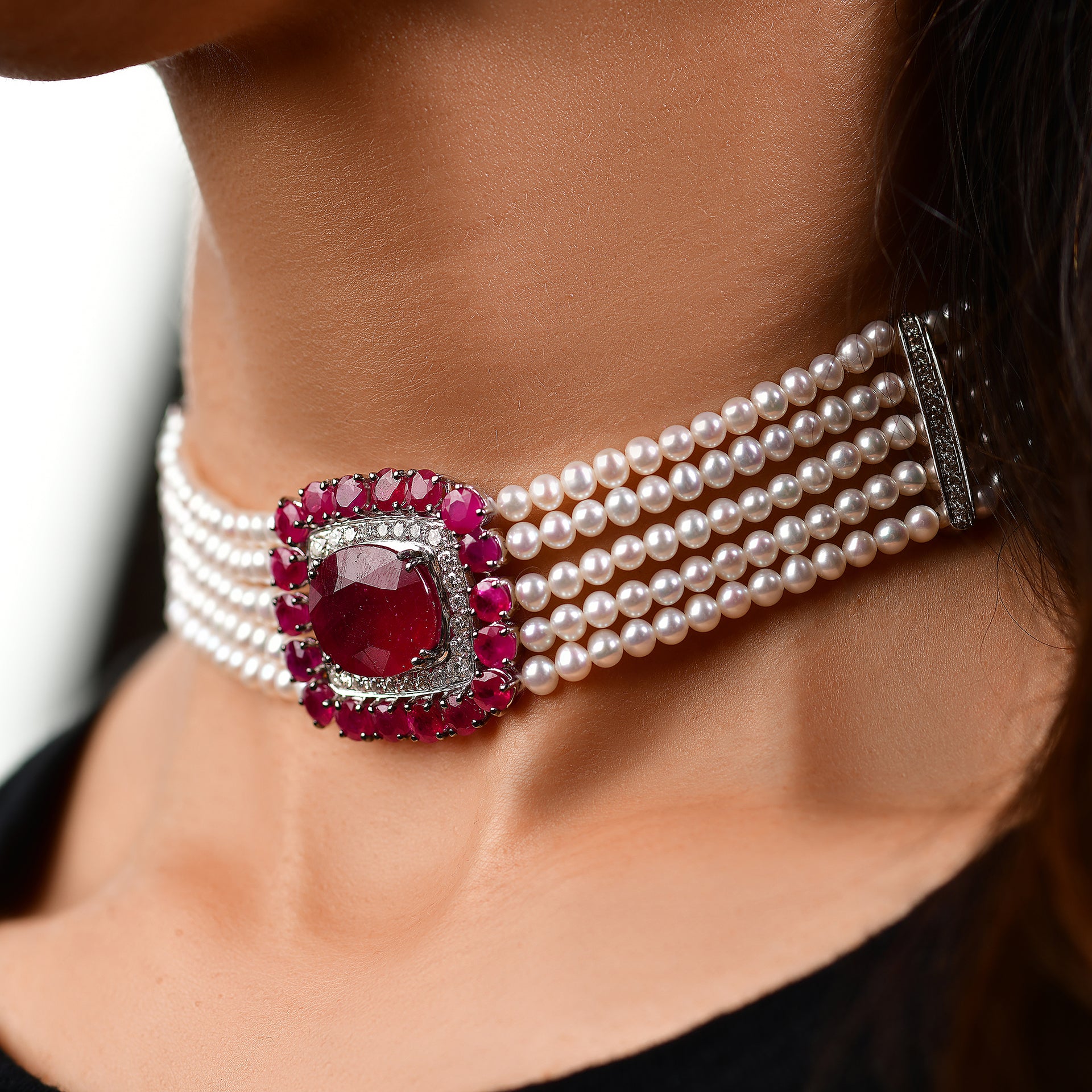 Choker Necklace Best Ruby Necklace Designs Ruby Gemstone Long
