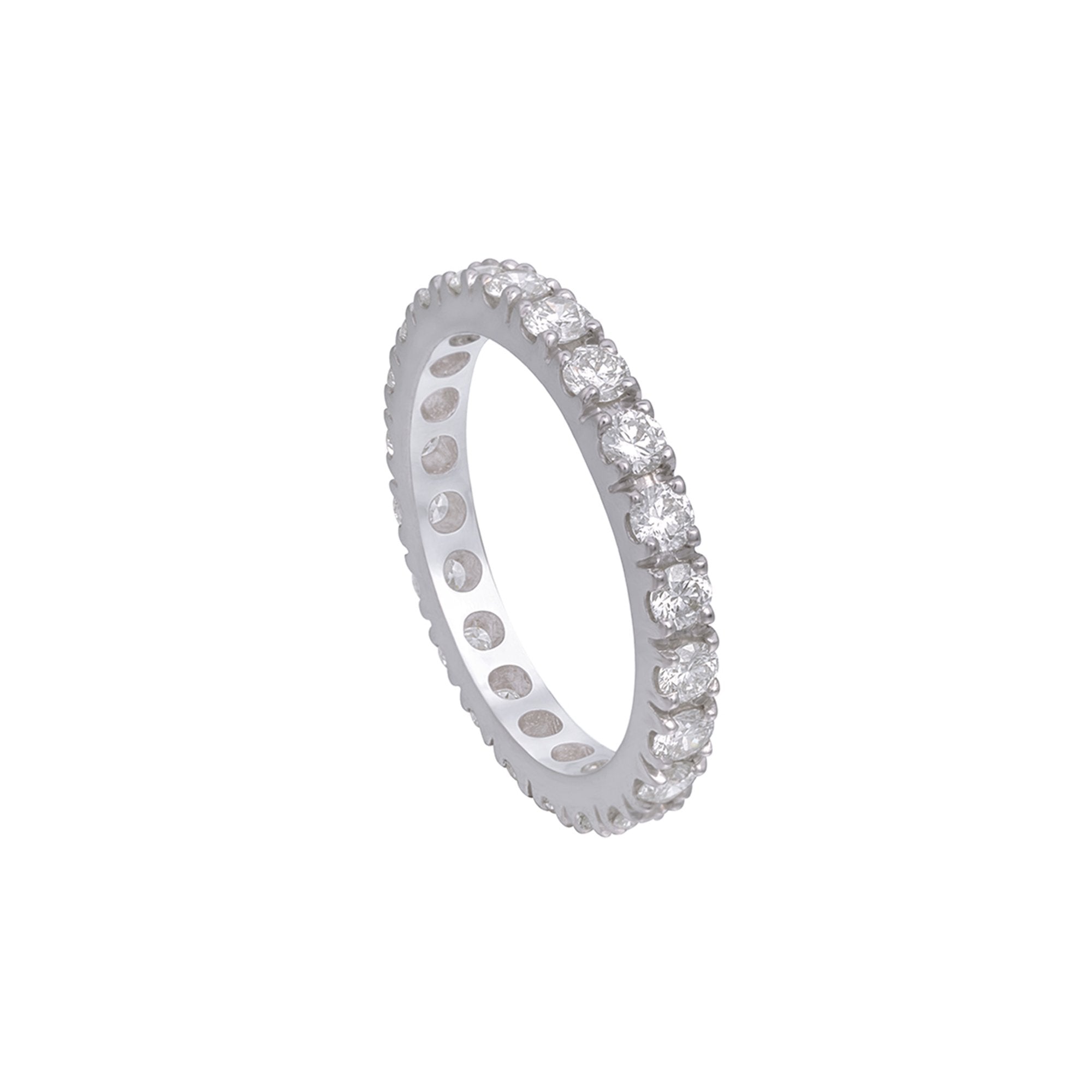 Diamond Stackable Eternity Midi Ring