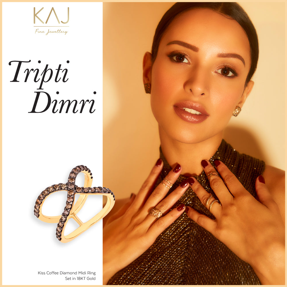 Kiss Coffee Diamond Pinky Finger Ring – KAJ Fine Jewellery